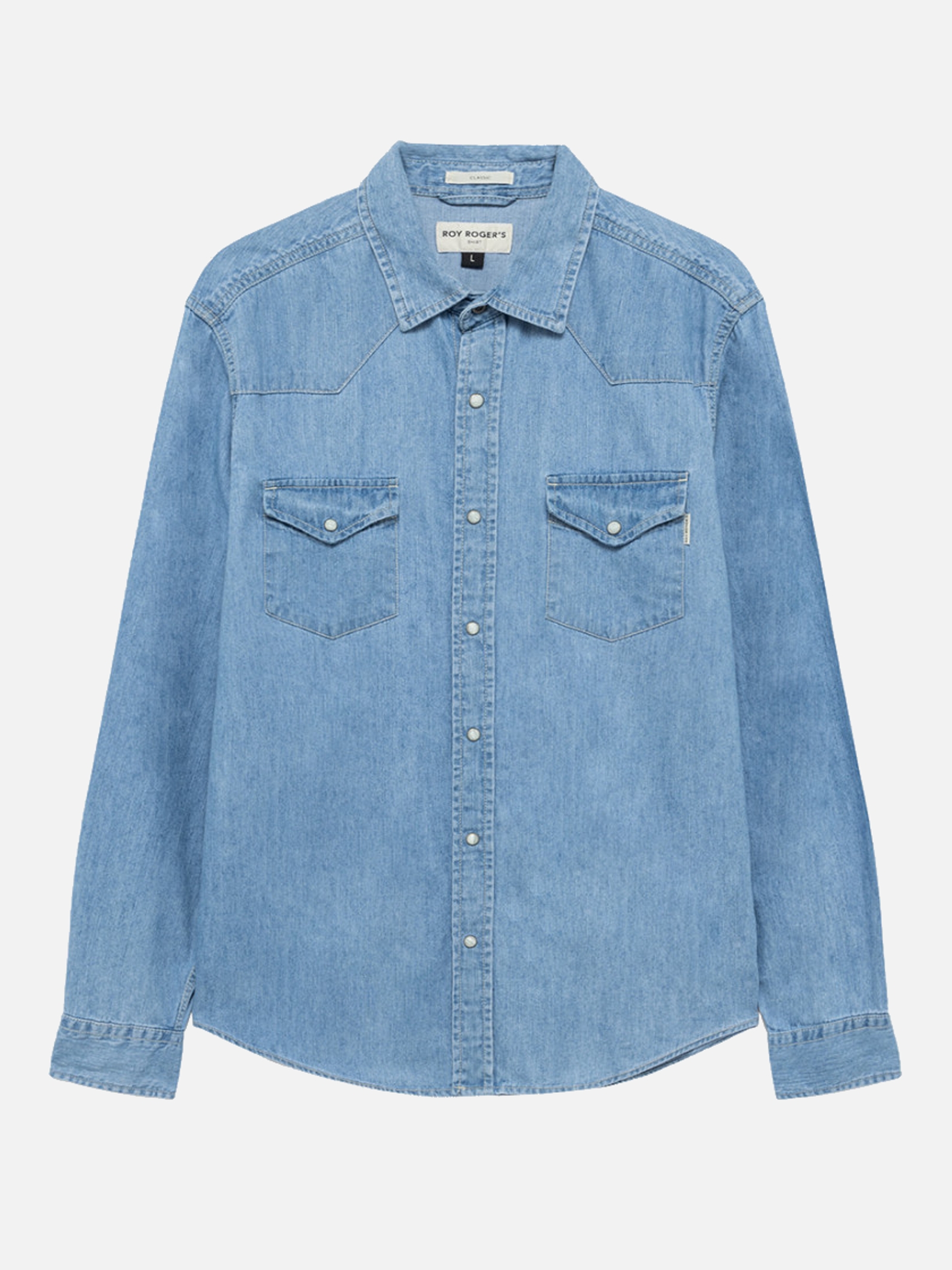 Shirt denim bleach Roy Rogers - ROY ROGERS - AsterModa